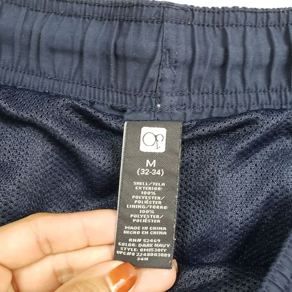 Vintage Op Ocean Pacific Swim Trunks Shorts Mens Medium Blue Mesh Lined Y2K